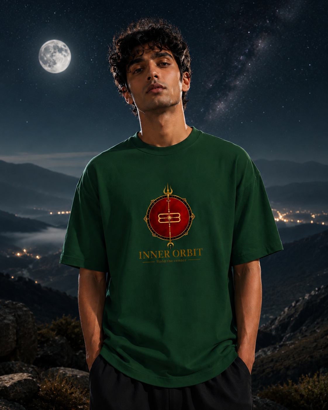 Unisex Terry Oversized Tee - INNER ORBIT
