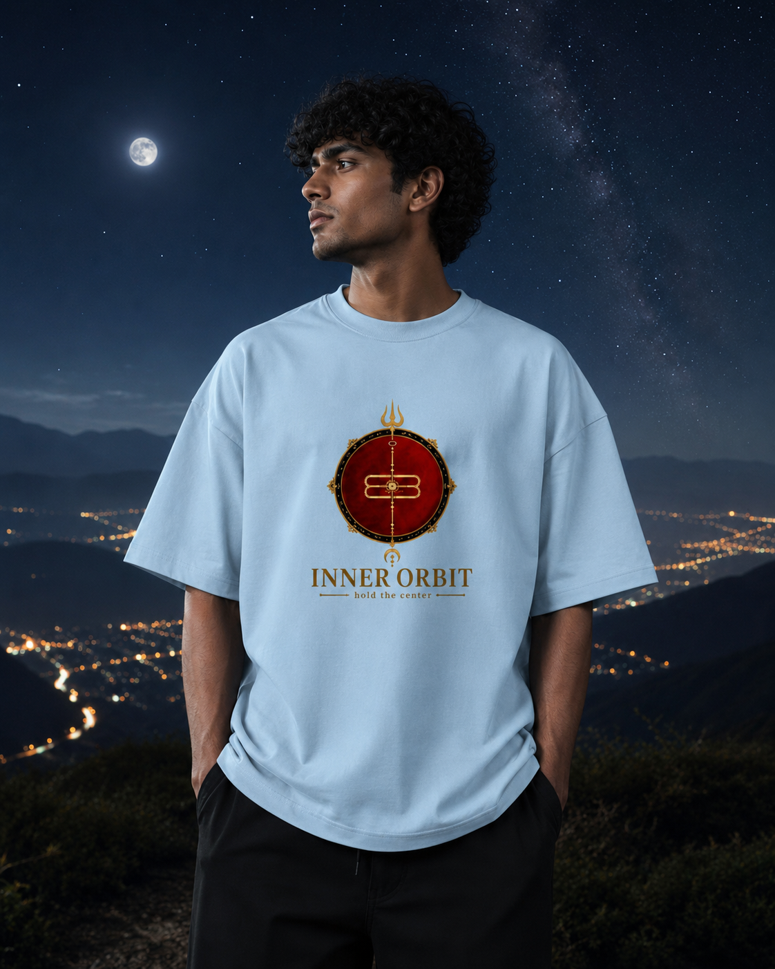 Unisex Terry Oversized Tee - INNER ORBIT