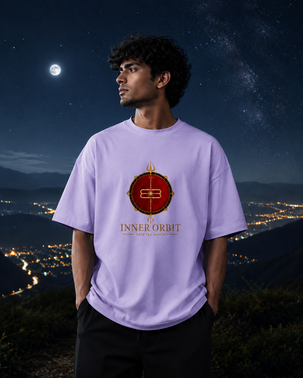 Unisex Terry Oversized Tee - INNER ORBIT