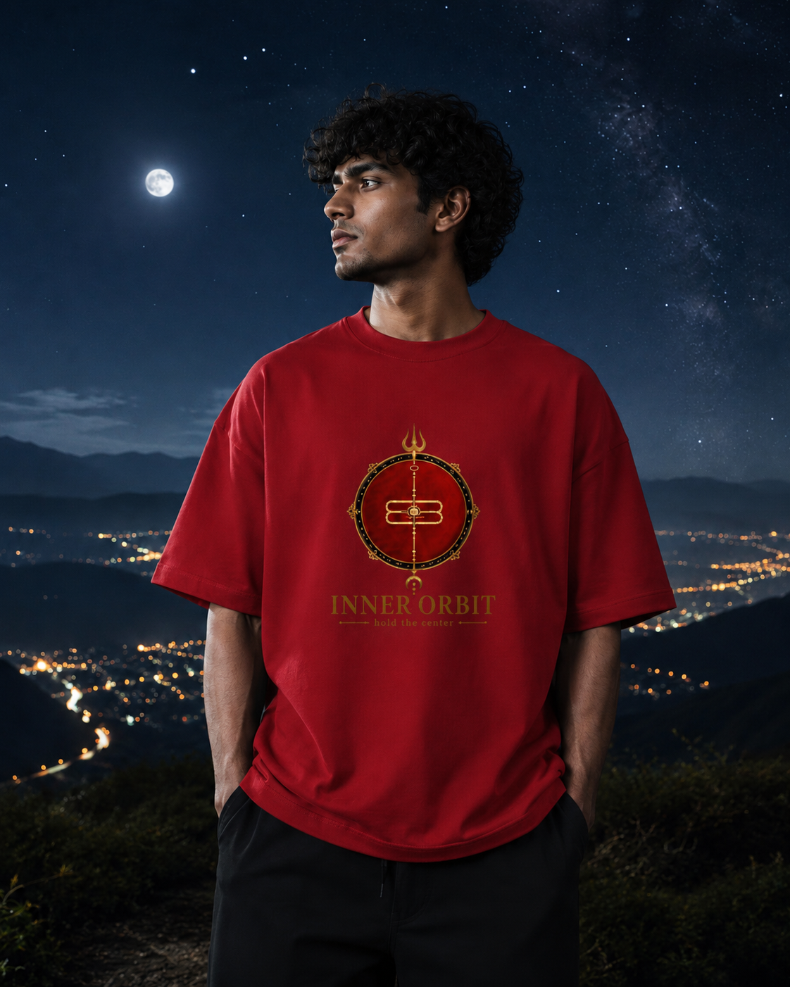 Unisex Terry Oversized Tee - INNER ORBIT